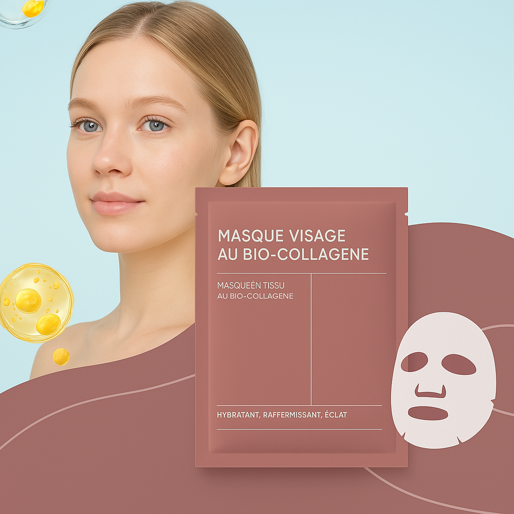 "Soin Visage Prestige – Masque Nuit Réparateur au Collagène | Hydratation Intense & Raffermissement des Pores"