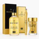 Skincare Set 24K Gold Niacinamide Face Serum Anti Ageing Skin Products Remove Dark Circles Collagen Eye Cream Skin Care Kit