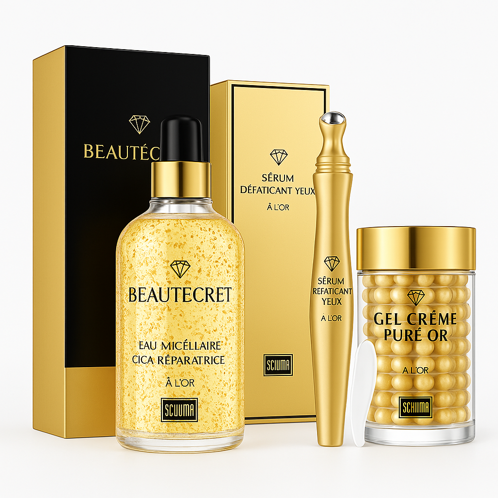 Skincare Set 24K Gold Niacinamide Face Serum Anti Ageing Skin Products Remove Dark Circles Collagen Eye Cream Skin Care Kit